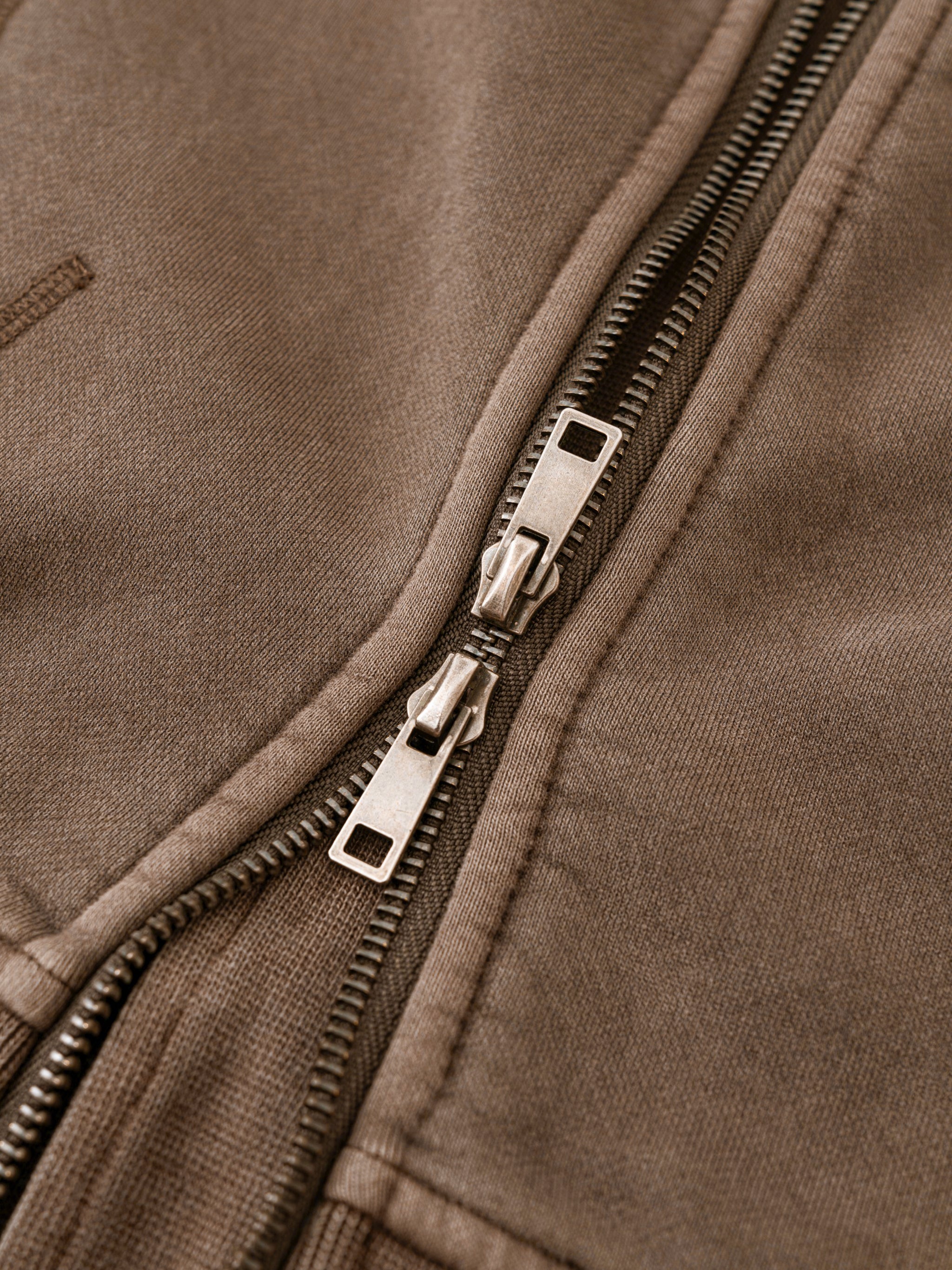 Vintage Washed Cropped Fleece Hoodie -UPGRADED